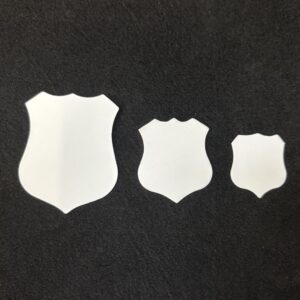 White quality card display shields (bags of 100)