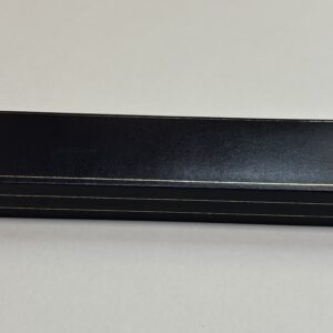 Classic Leatherette Bracelet box, Navy with gold trim, white inside.