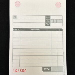 Jewellers Invoice Refill Pads  100mm x 155mm (99755)
