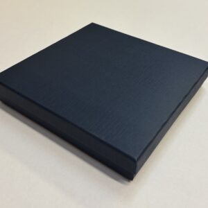 Quality cardboard Collarette jewellers boxes in Navy Blue.