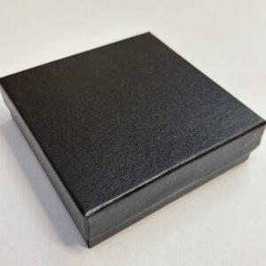 Cardboard Black universal jewellery box fitted with wadding  92 x 94 x 28mm