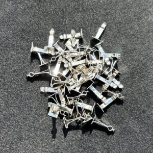 Creole earring clips in Silver (nickel)  in bags of 50.