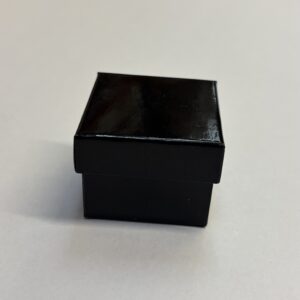 Quality Cardboard Ring box with a high gloss black finish